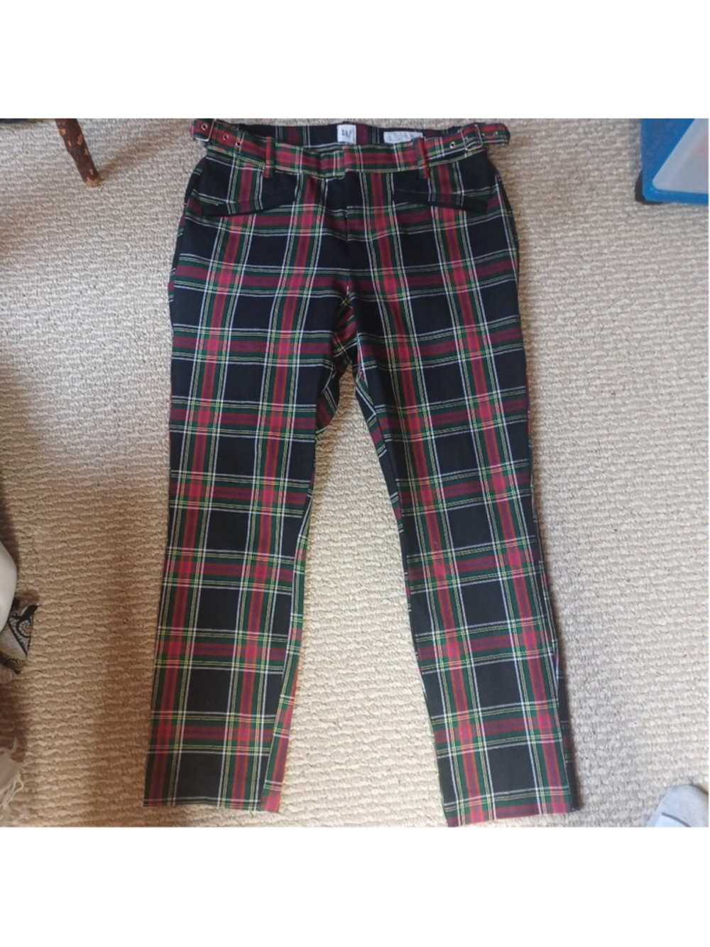Gap skinny ankle plaid pant plaid 10 P